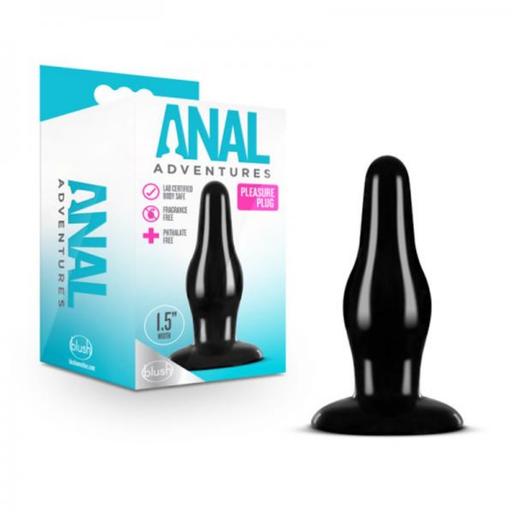 Anal Adventures Pleasure Plug - Black