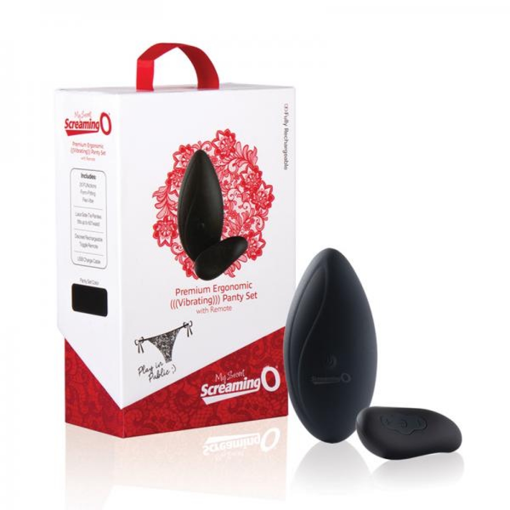 Premium Ergonomic Remote-Controlled Panty Vibe - Black