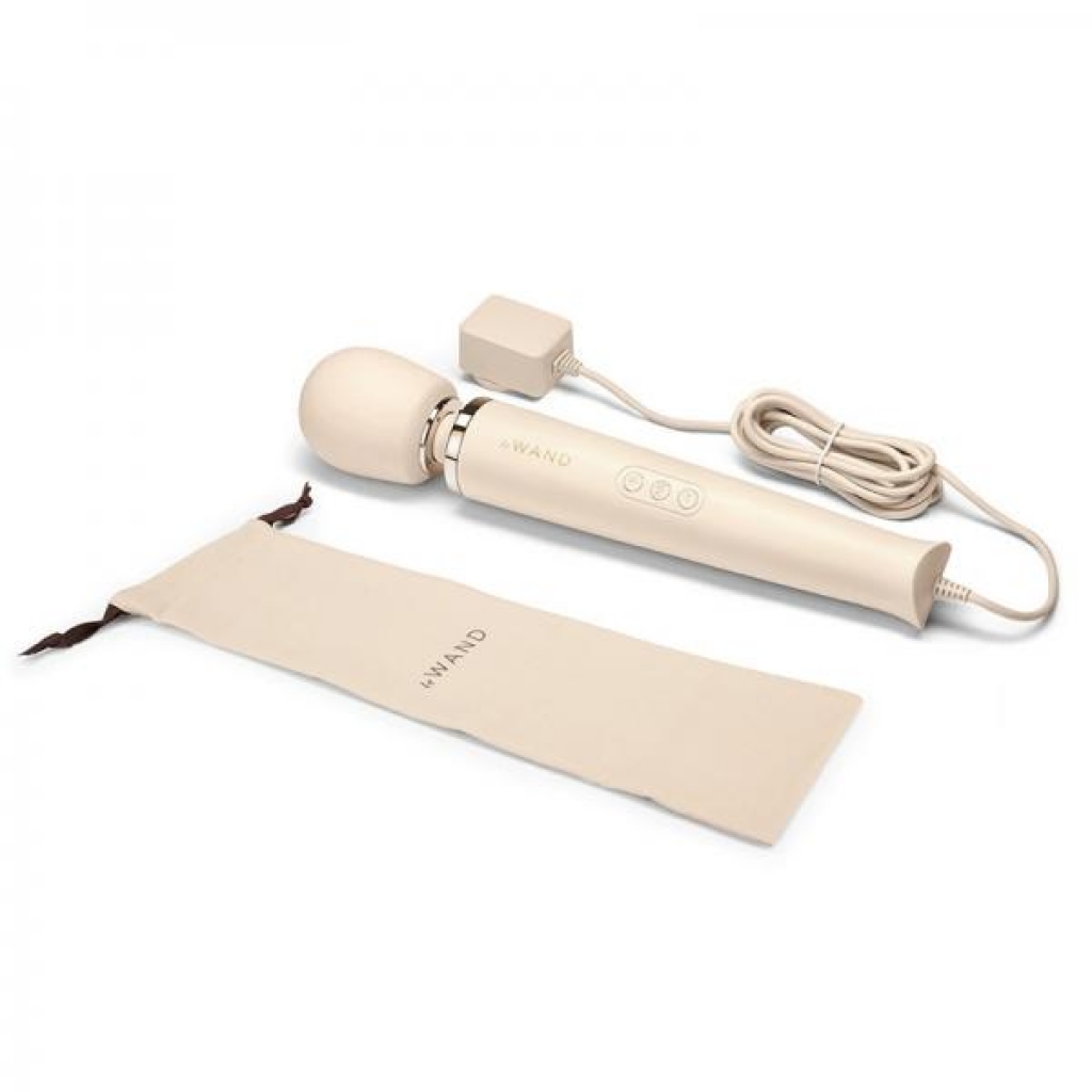 Le Wand Powerful Plug-in Vibrating Massager - Cream White