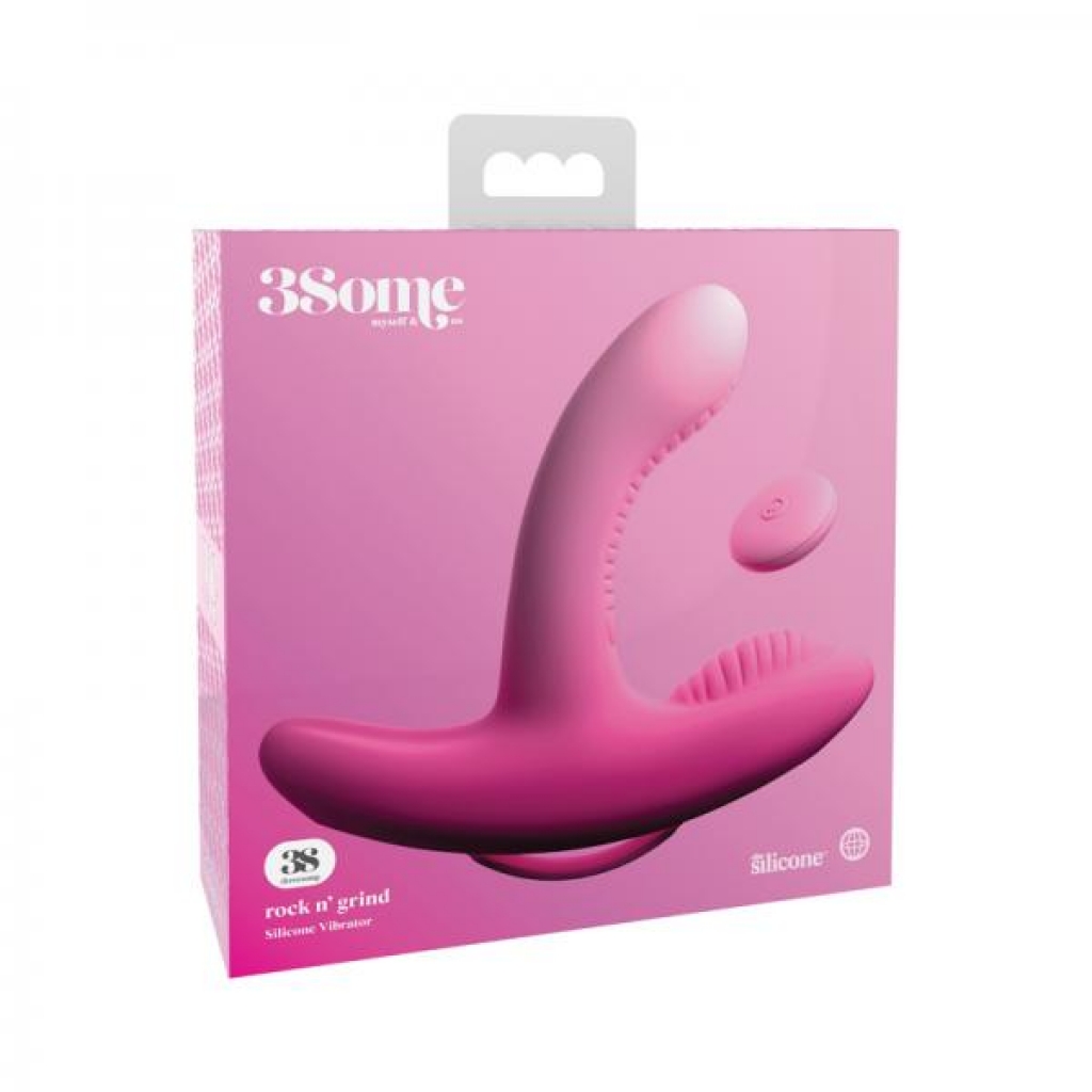 Threesome Rock N Grind Vibrator - Pink