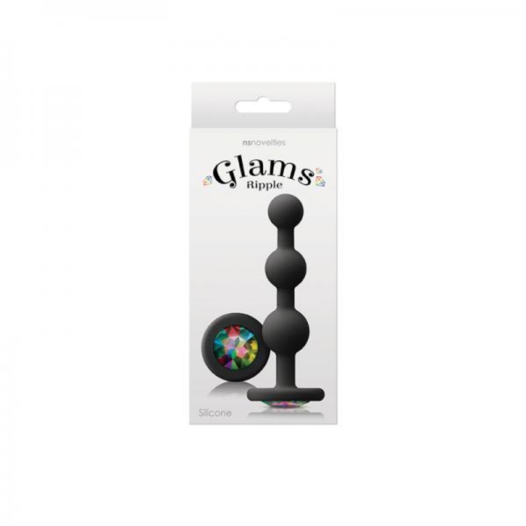 Glams Ripple Rainbow Gem - Black