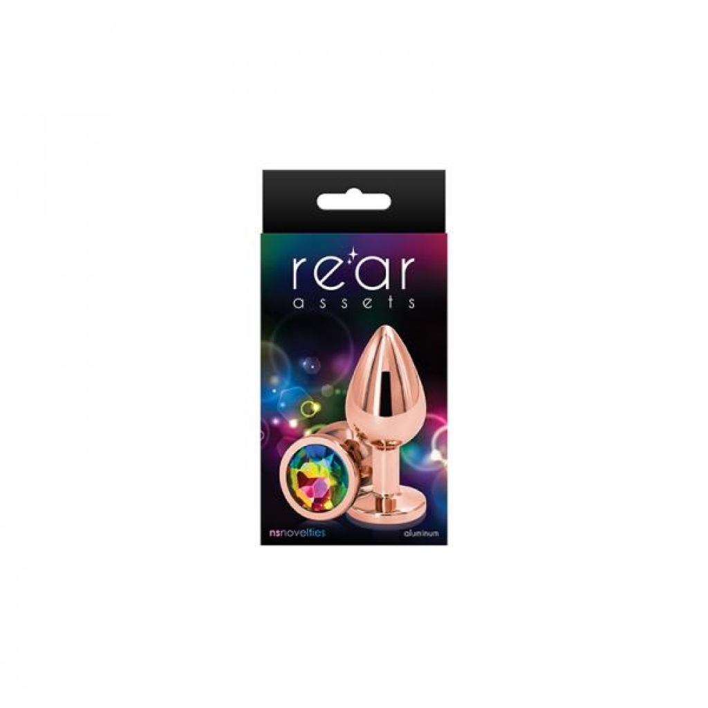 Rear Assets - Medium Chrome-Plated Anal Toy - Rose Gold