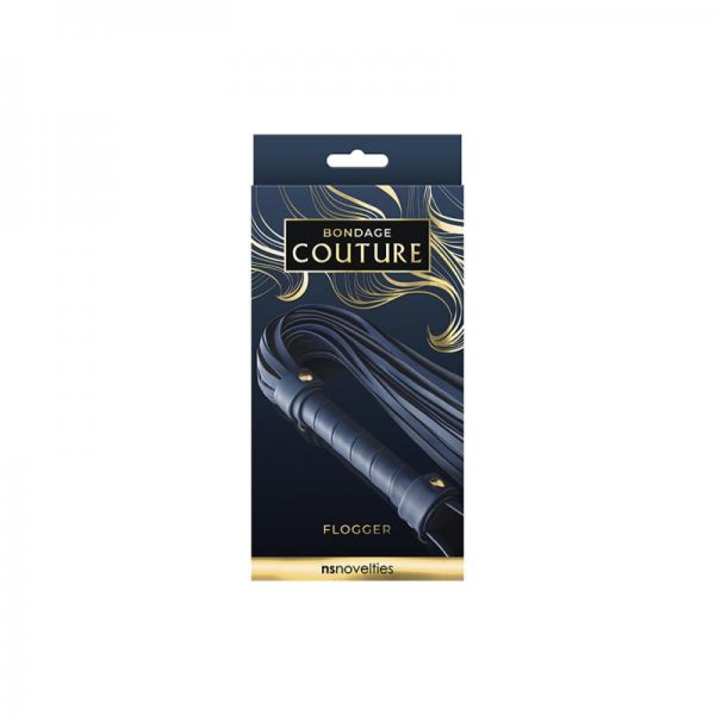 Bondage Couture Flogger - Blue