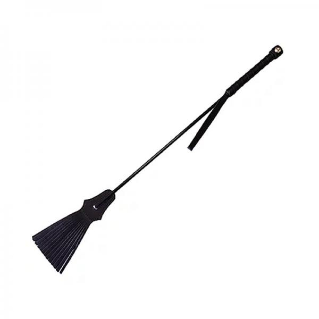 Rouge Tasseled Riding Crop - Black