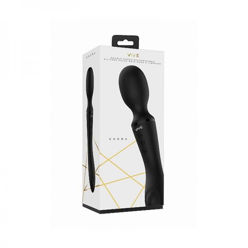 Enora - Black - Rechargeable Dual-Ended Vibrator