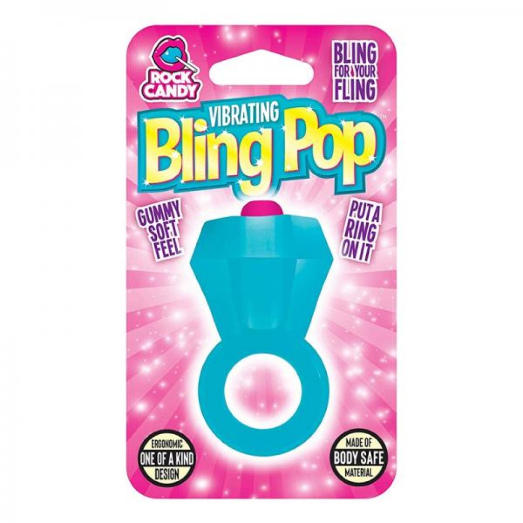 Rock Candy Bling Pop Cock Ring - Blue