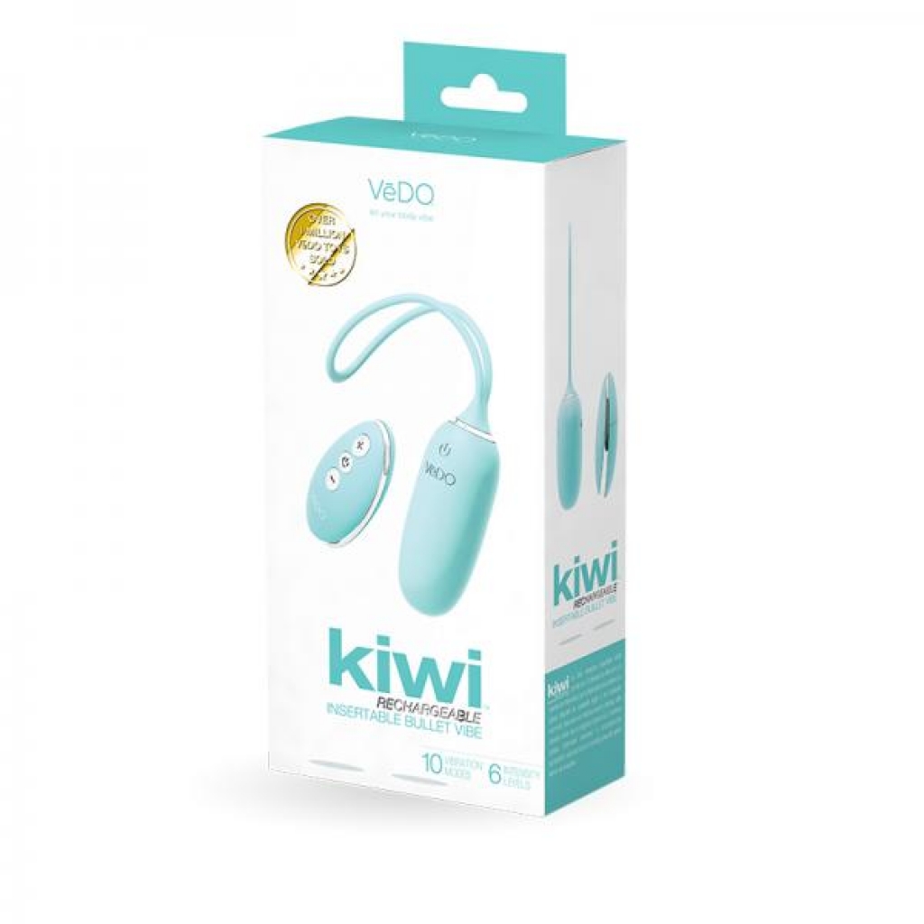 VeDO Kiwi Rechargeable Insertable Bullet - Turquoise