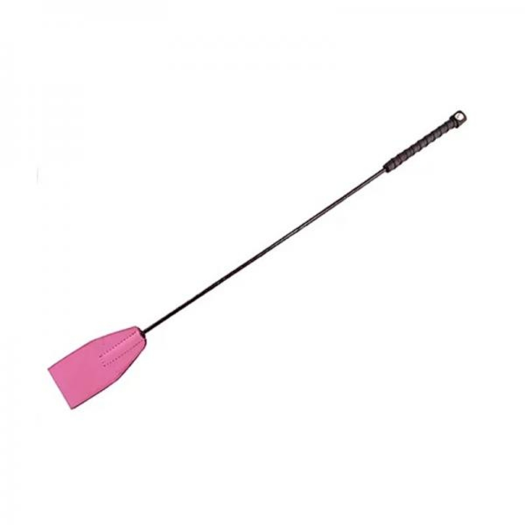 Hand Braided Leather Riding Crop – Pink Edition