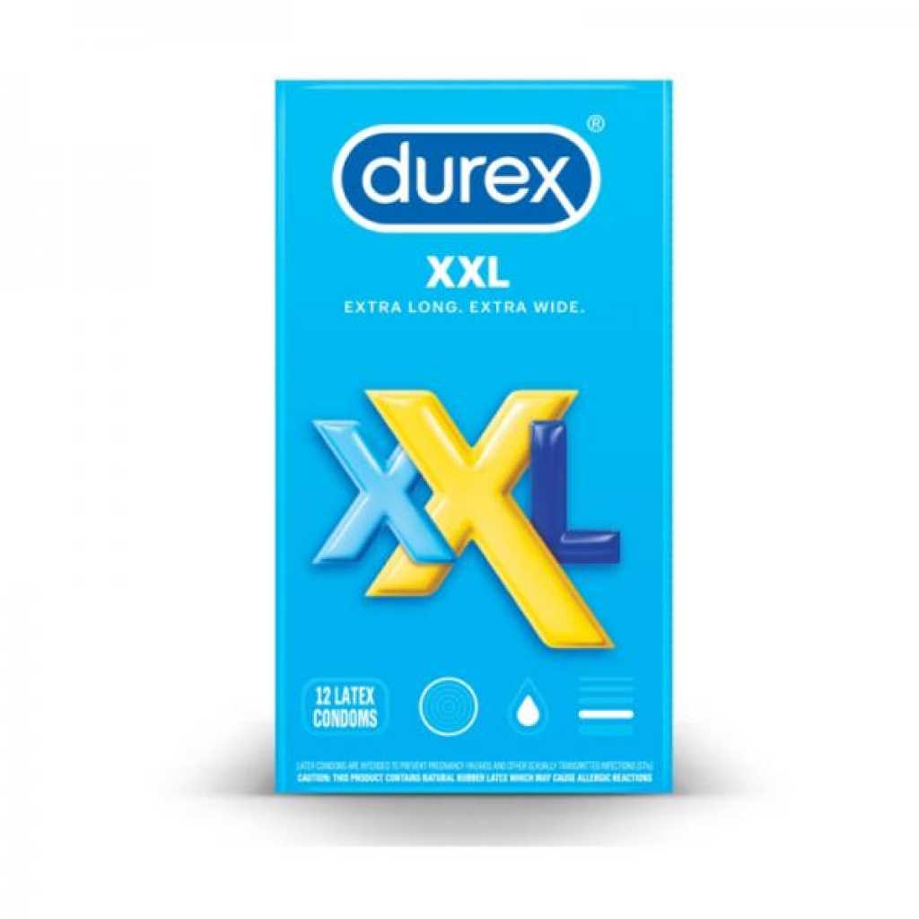 Durex XXL Lubricated Condoms - Value 12-Pack