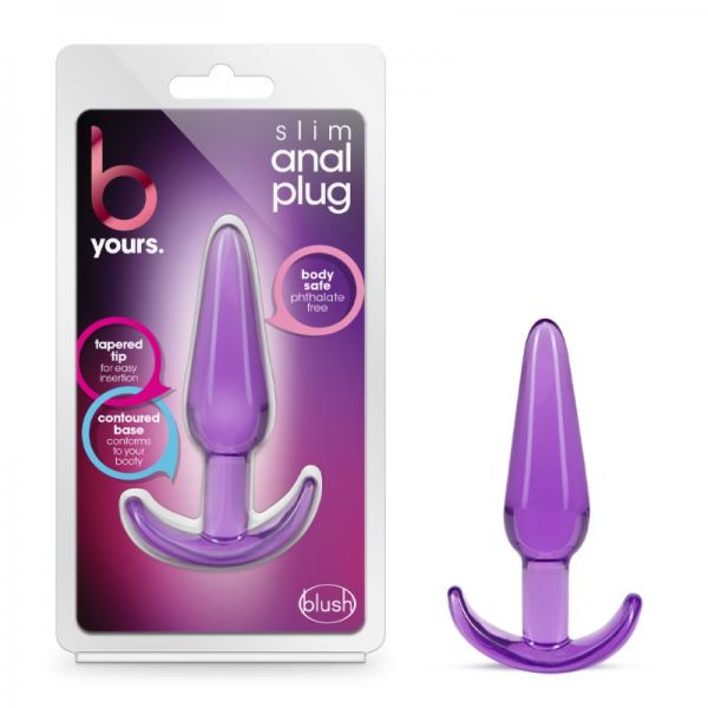 B Yours Slim Anal Plug - Purple Small