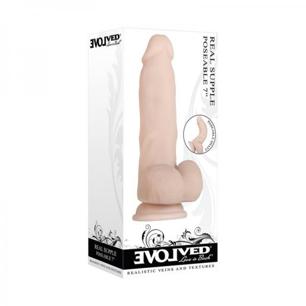 Evolved Real Supple Poseable Dildo - 7 Inch