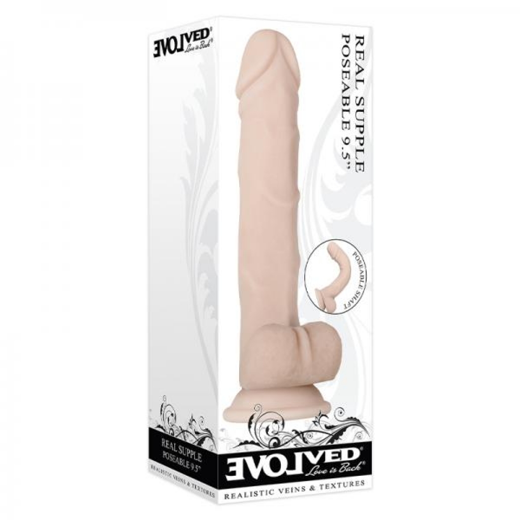 Real Supple Poseable 9.5 Inch Dildo