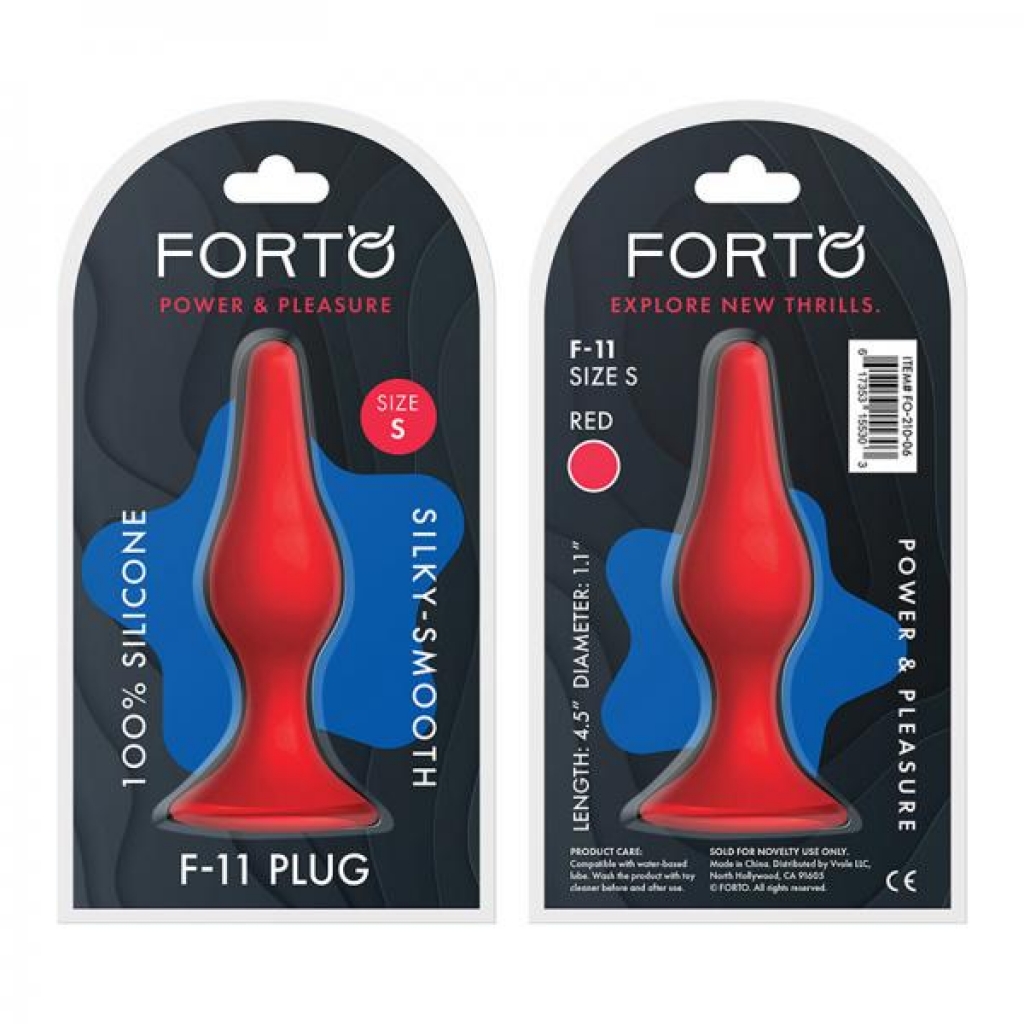 Forto F-11: Lungo Silicone Toy - Red Small