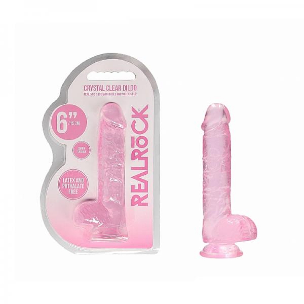 Realrock Realistic Dildo - 6 inches Pink