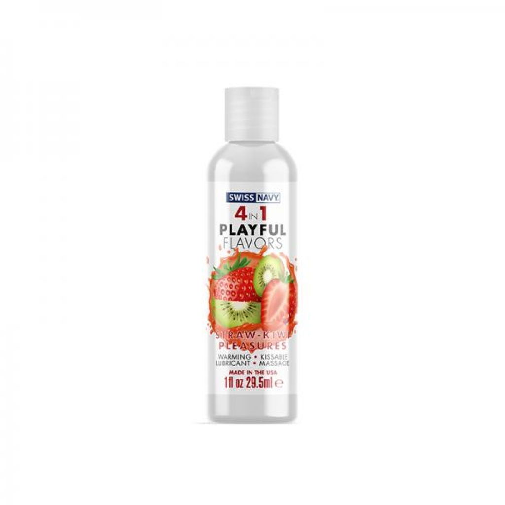 4-in-1 Playful Flavors Strawberry-Kiwi - Delicious Pleasure Enhancer