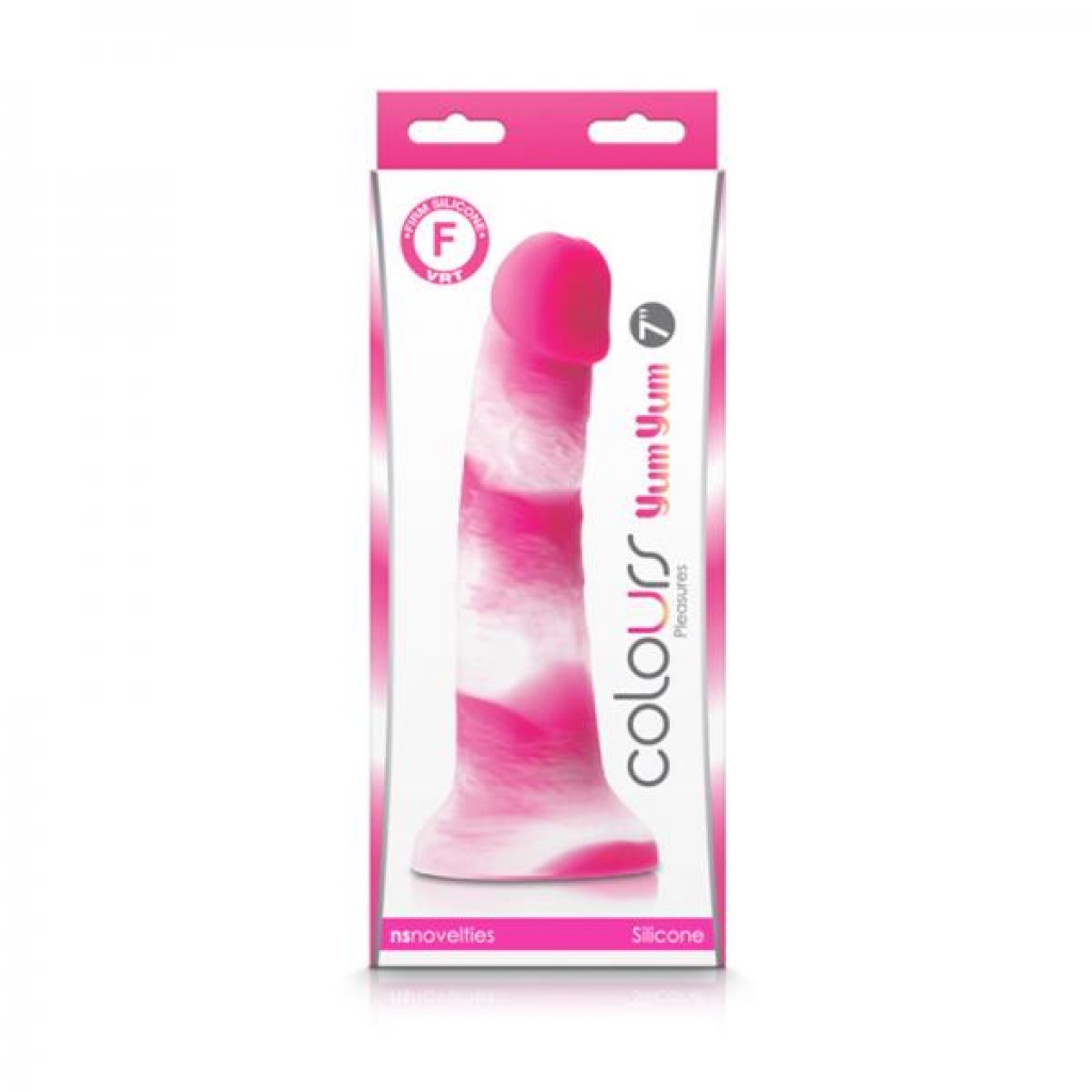 Yum Yum 7 Inch Silicone Dildo - Pink