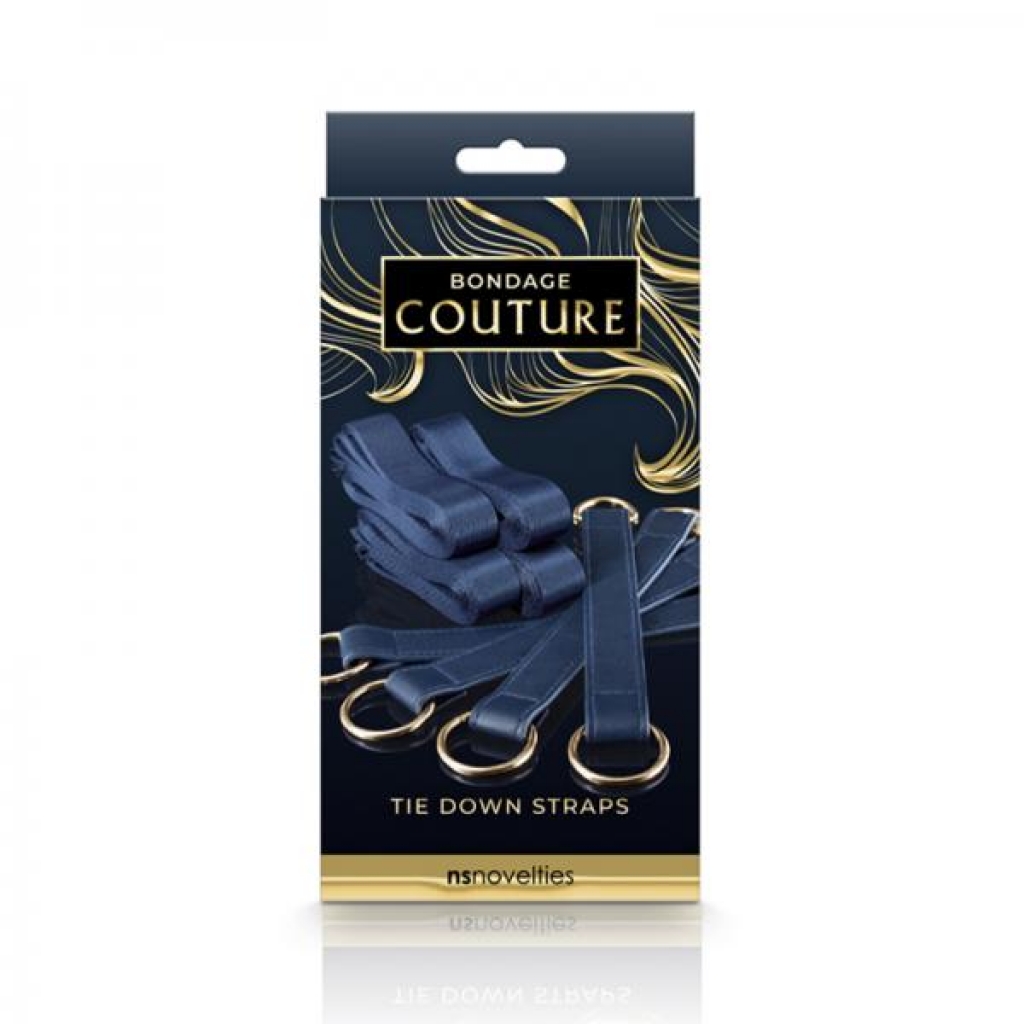 Bondage Couture Tie Down Straps - Blue