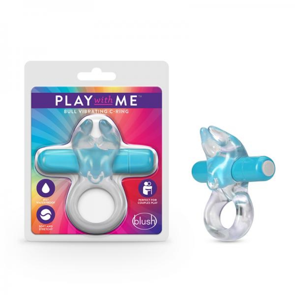 Play With Me - Bull Vibrating C-ring - Blue