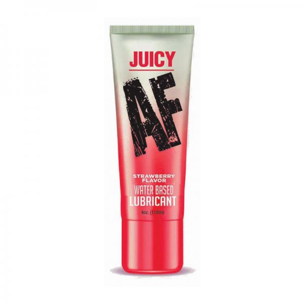 Juicy AF Strawberry Water-Based Lubricant - 4 Oz