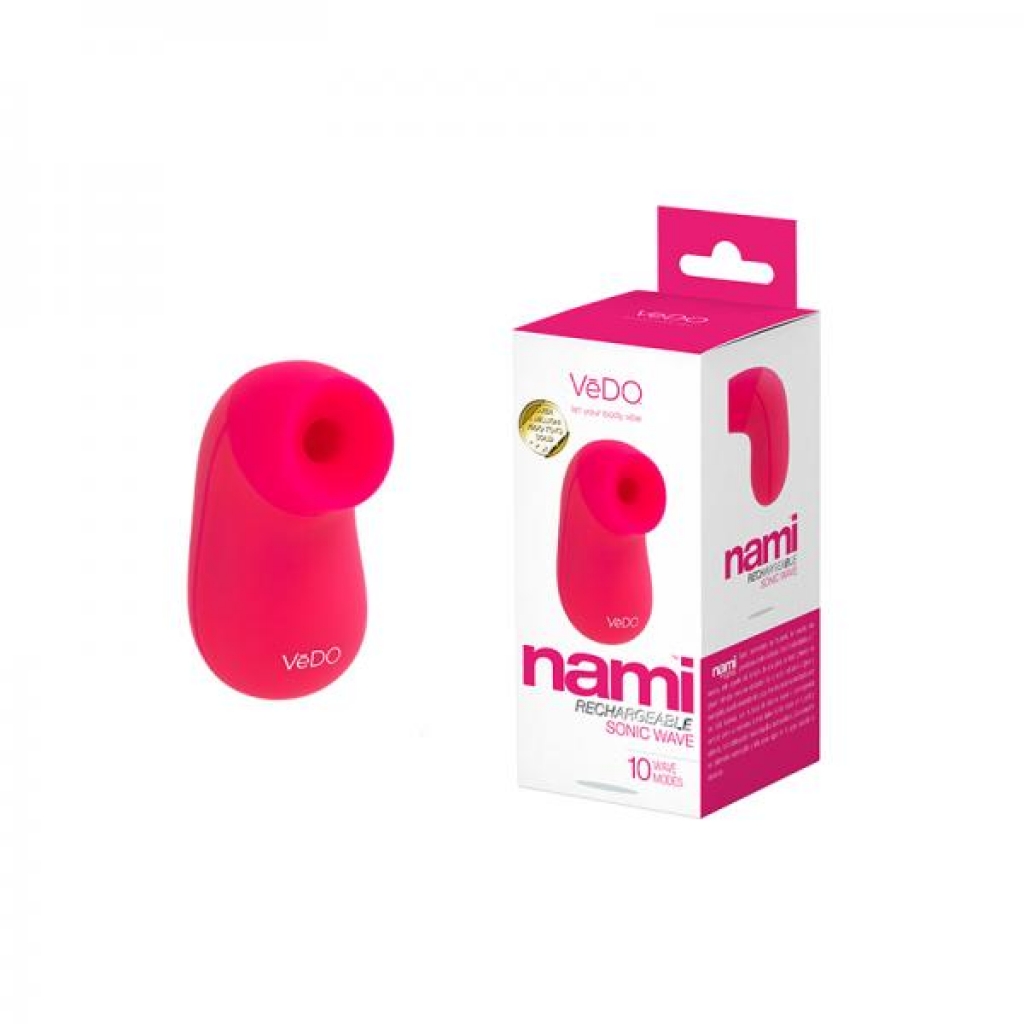 Rechargeable Sonic Vibe Nami in Foxy Pink with Multiple Settings