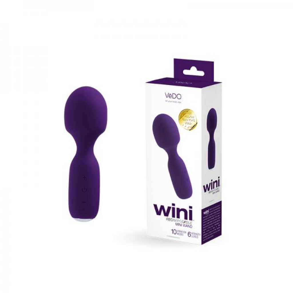 Vedo Wini Rechargeable Mini Wand - Deep Purple