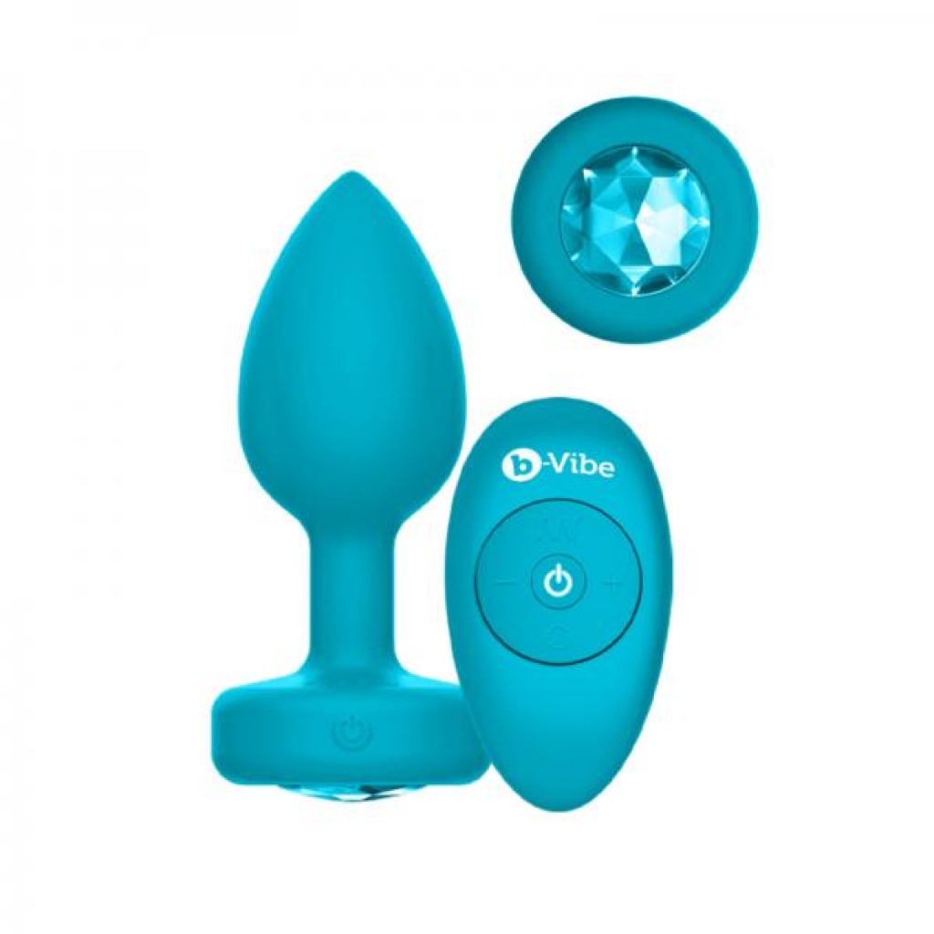 B-vibe Vibrating Jewels - Remote Control - Rechargeable - Teal