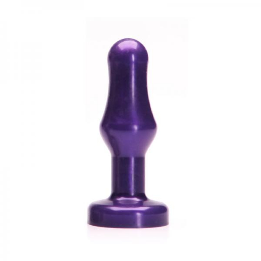 Tulip Shaped Silicone Butt Plug - Midnight Purple