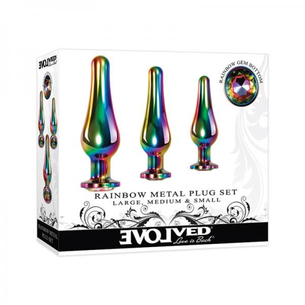 Evolved Rainbow Metal Plug Set