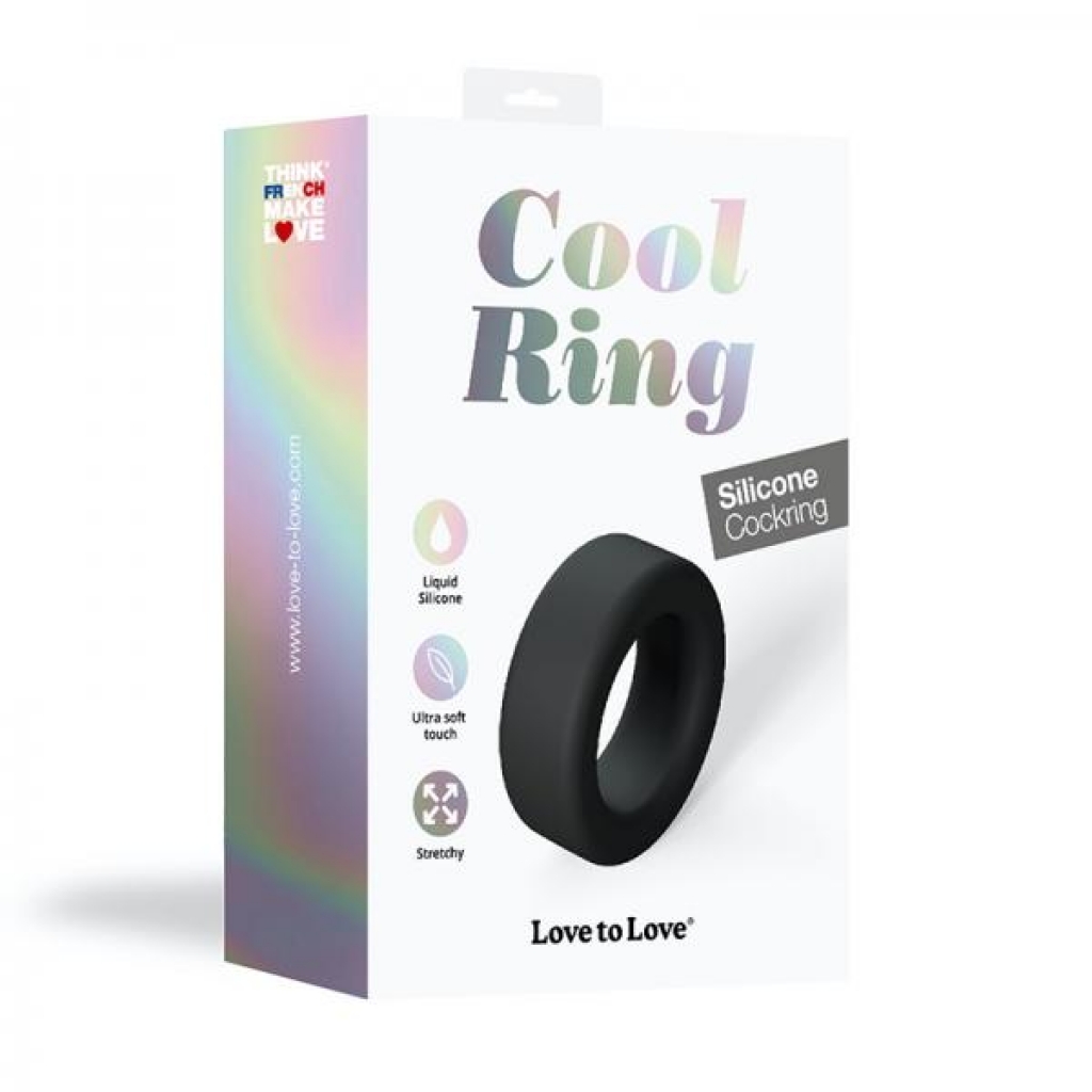 Love To Love Cockring Cool Ring - Noir