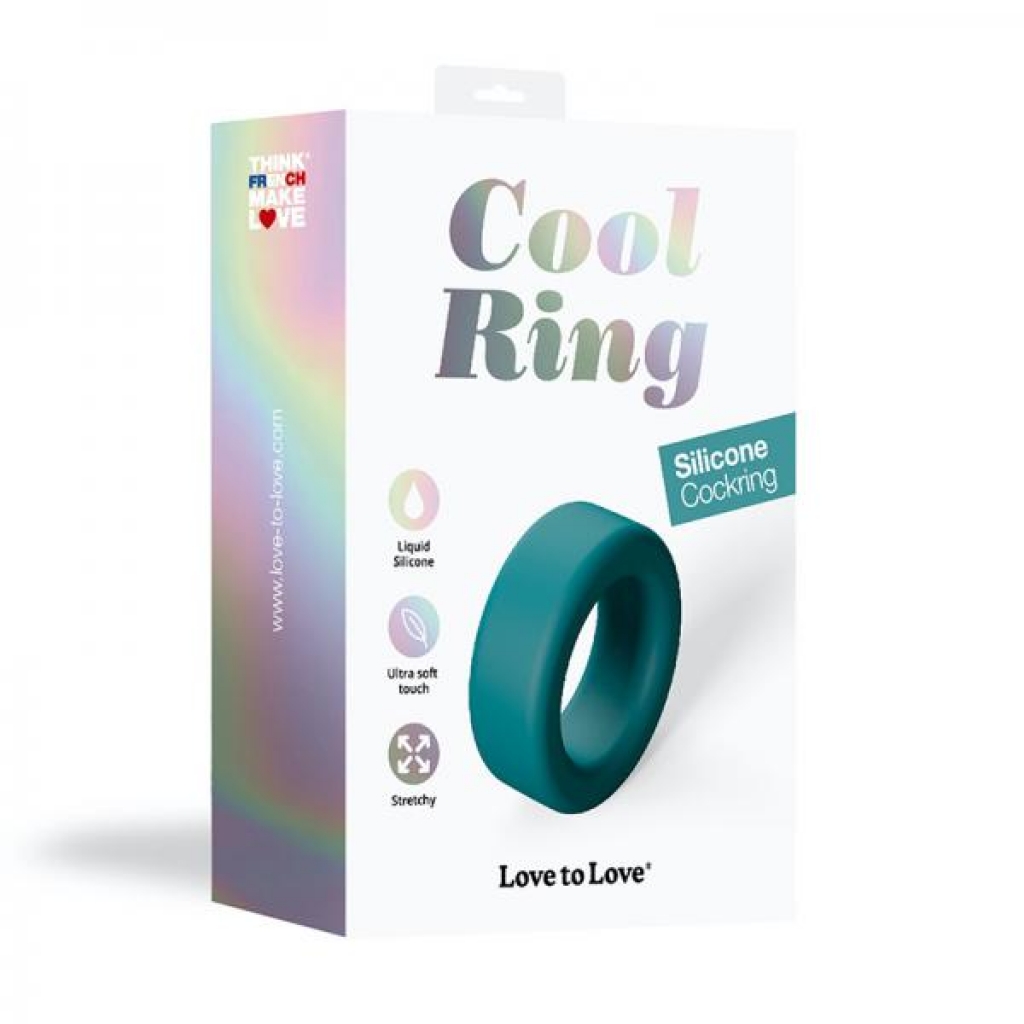 Love To Love Cockring - Cool Ring in Petrol Blue