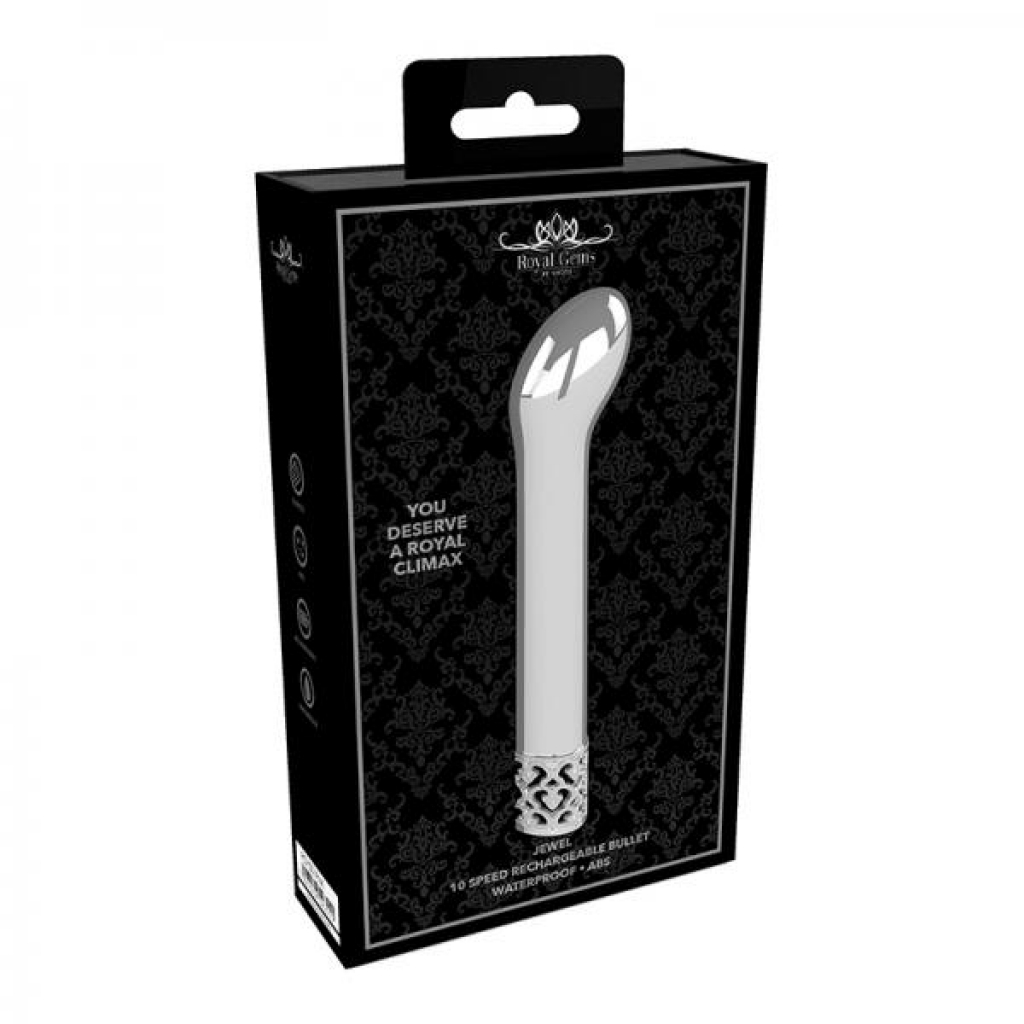 Royal Gems Jewels ABS Rechargeable Bullet - Silver