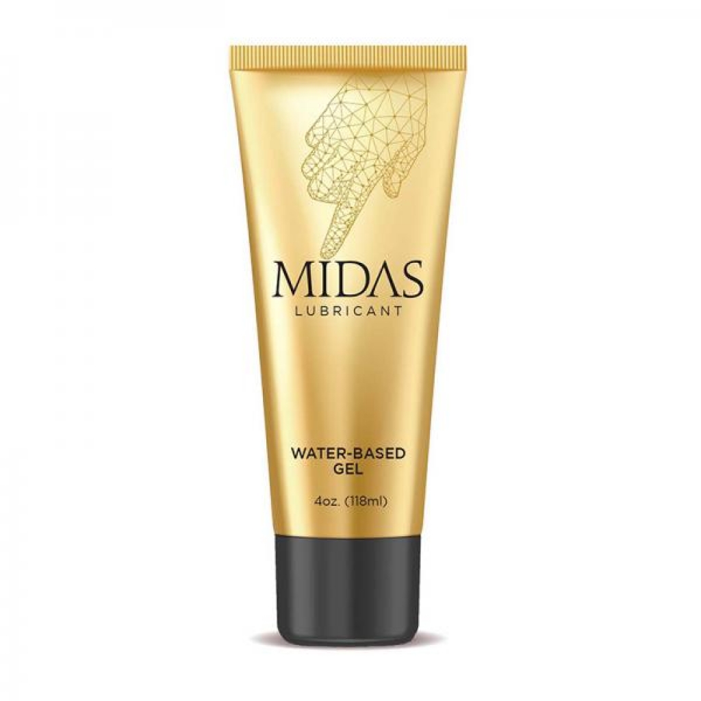 Midas Lubricant - 4 Oz. Water-Based Gel for Smooth Enjoyment