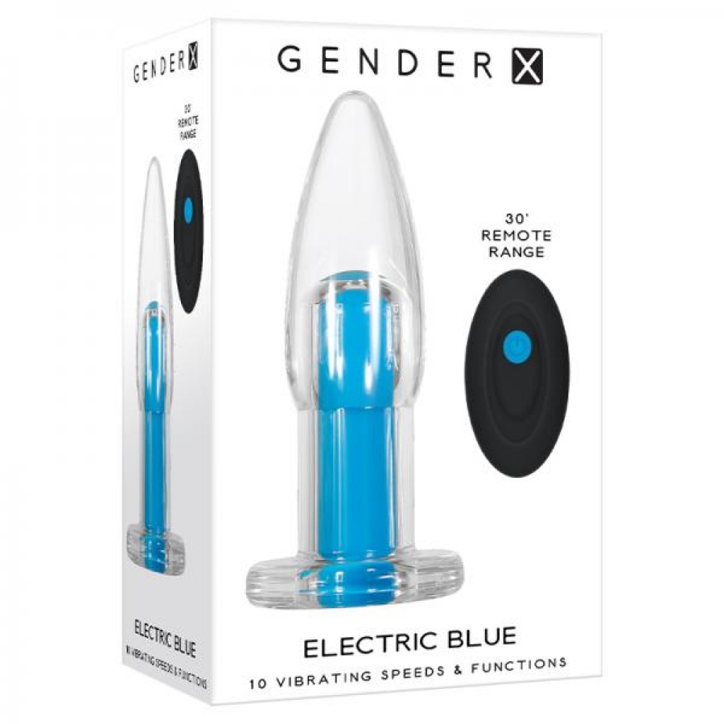 Gender X Electric Blue Rechargeable Vibrator