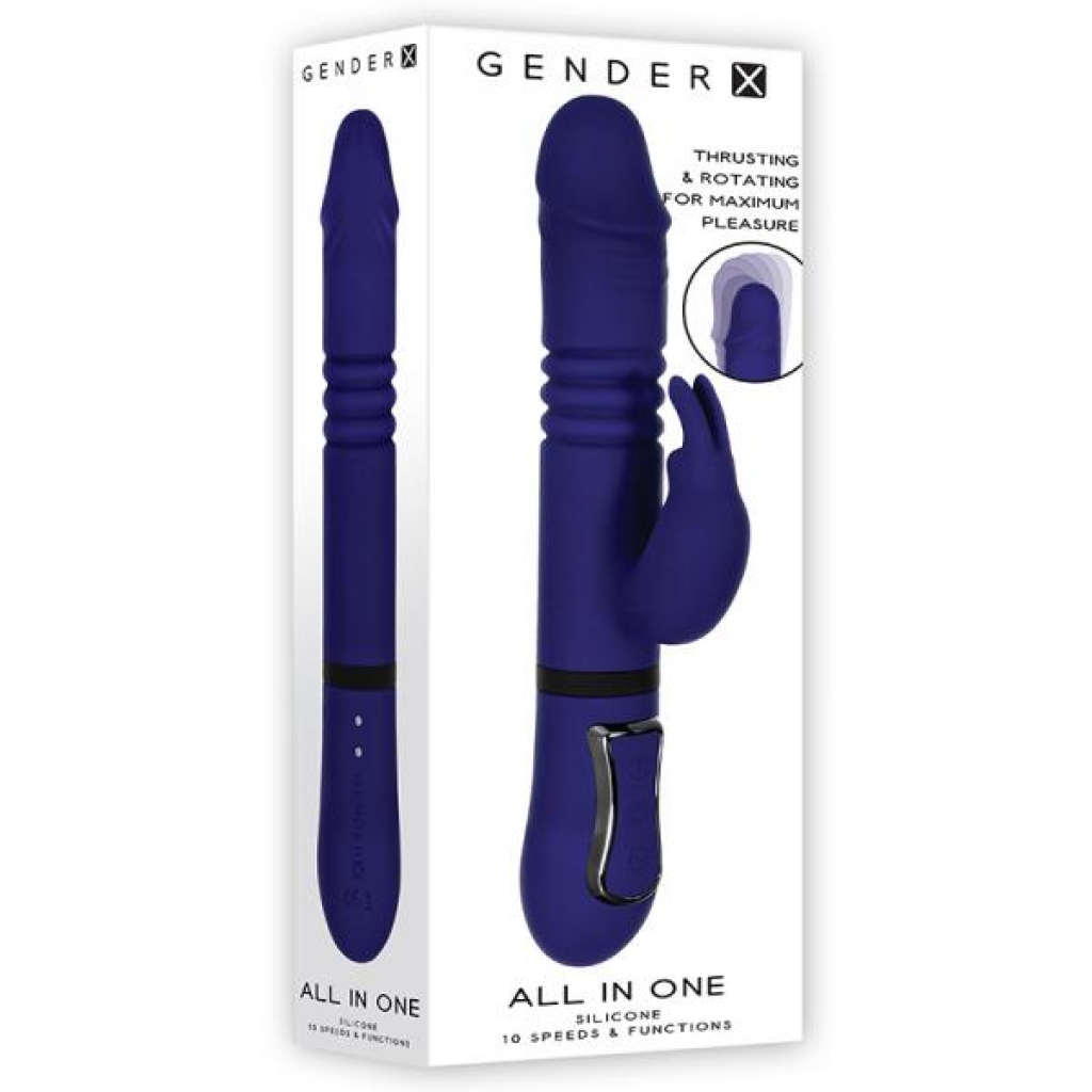 Gender X All In One Thrusting Rabbit - Purple