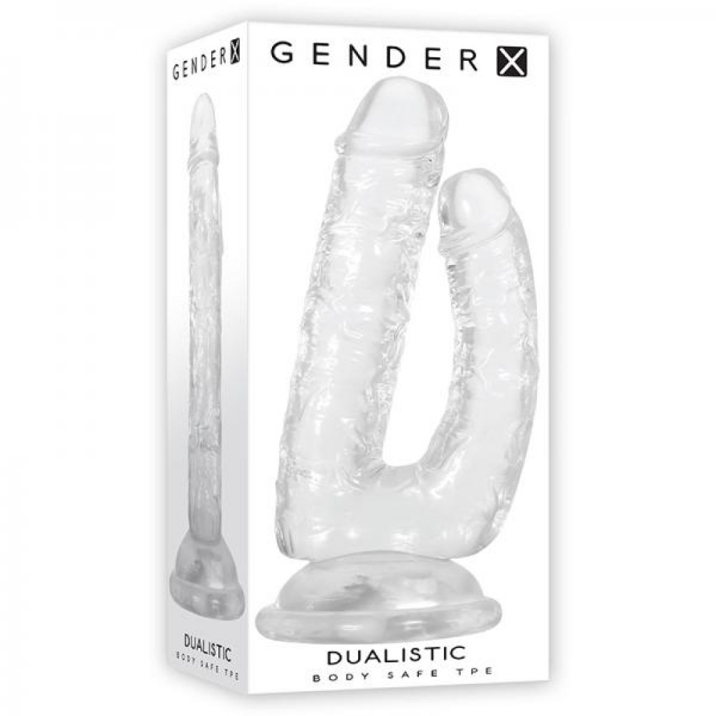 Gender X Dualistic Double-Shafted Dildo - Clear