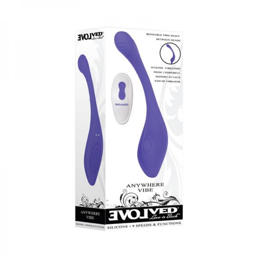 Evolved Anywhere Vibe Rechargeable Silicone in Blue