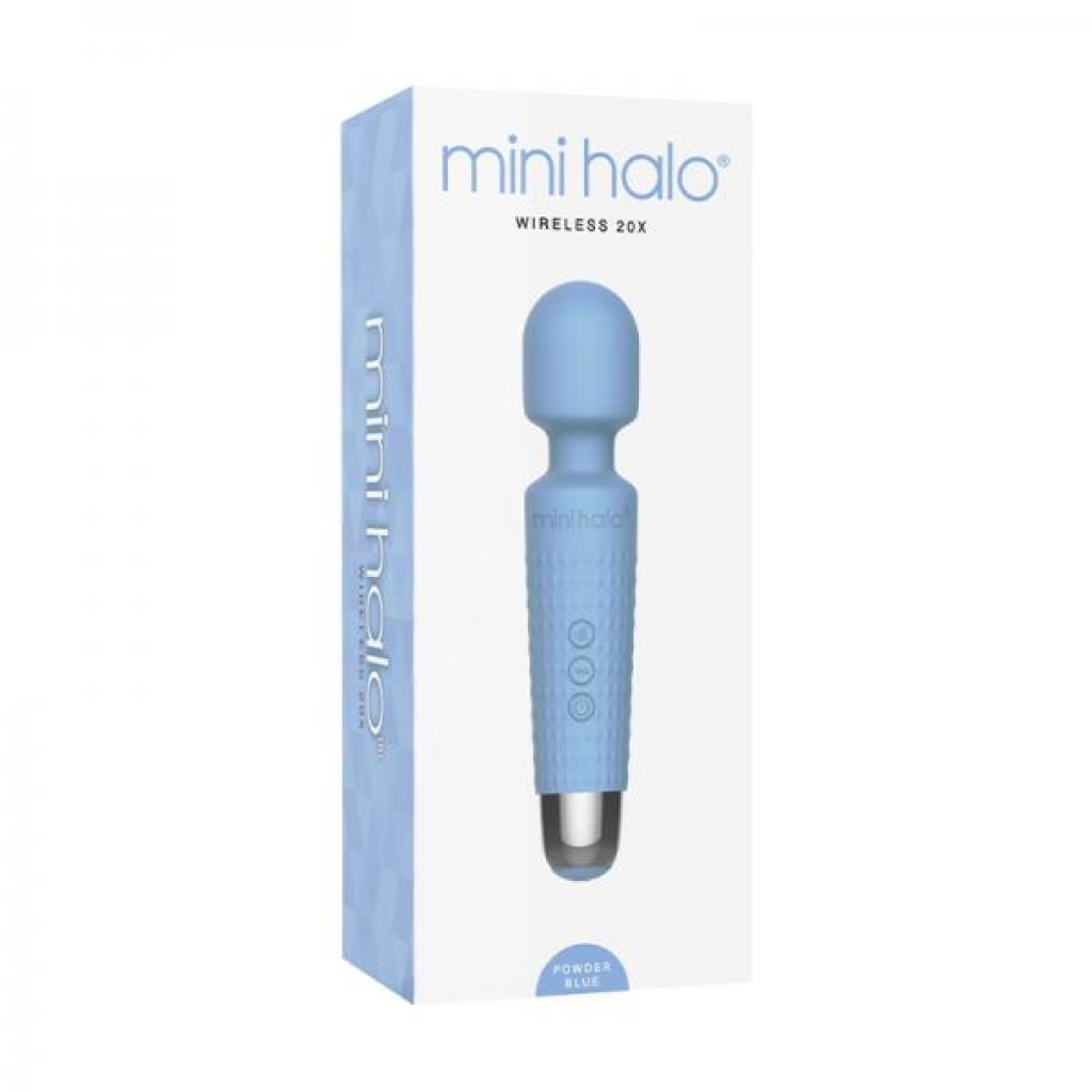 Mini Halo Wireless Wand - 20x Silicone - Powder Blue