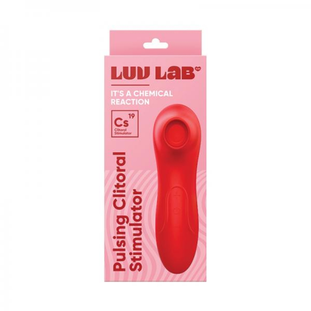 Luv Lab Cs19 Pulsating Clit Stimulator - Red Silicone