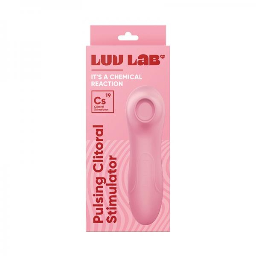 Luv Lab Cs19 Pulsing Clit Stimulator - Silicone Light Pink