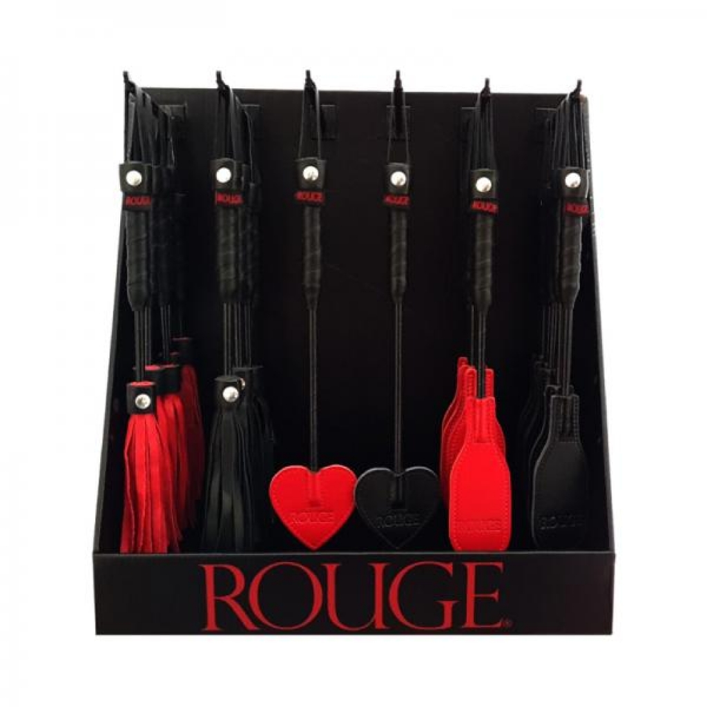 Rouge Mini Crops & Flogger Display - Red