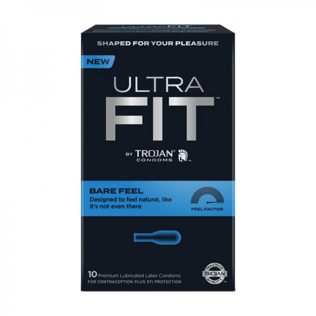 Trojan Ultra Fit Bare Feel Condoms - 10 Count