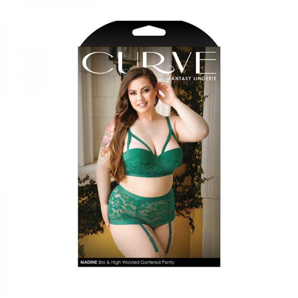 Curve Nadine Longline Contour Bra & Panty Set - Emerald