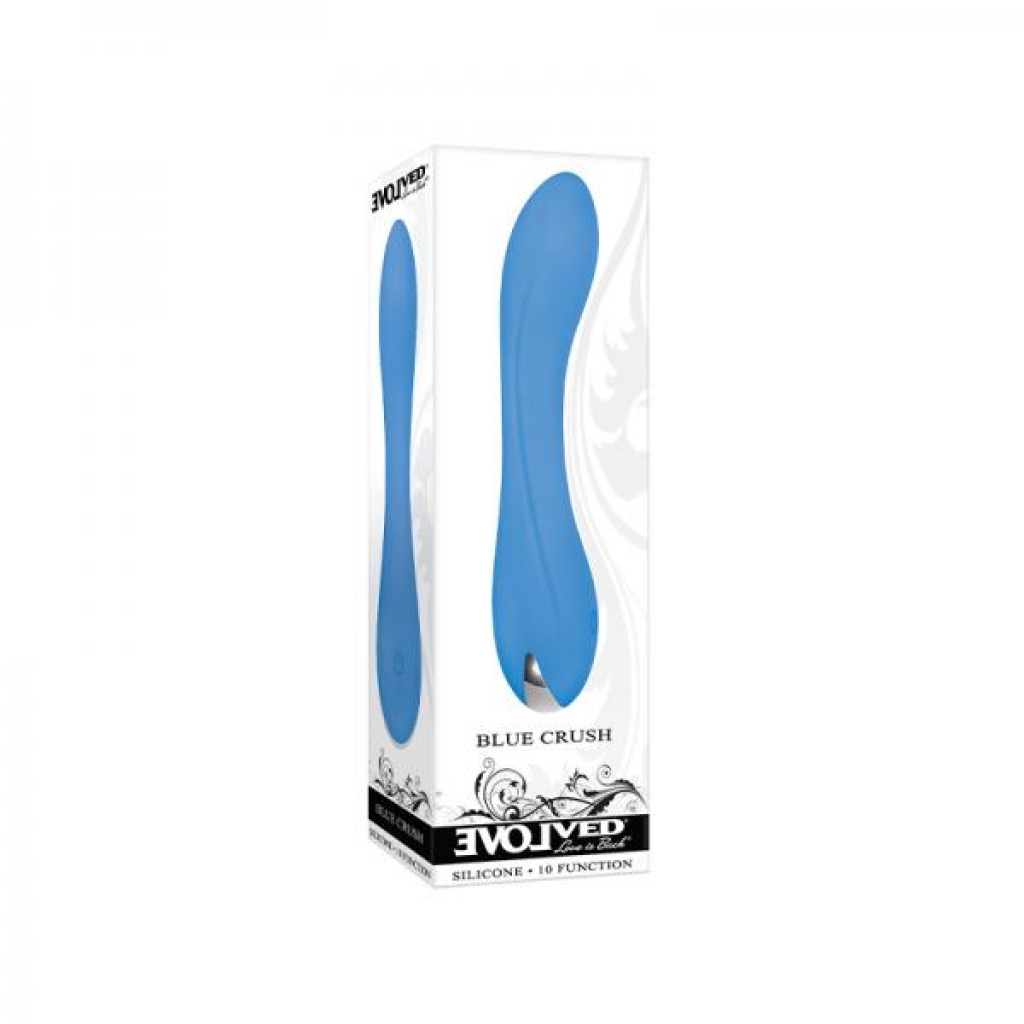 Evolved Blue Crush Rechargeable Silicone Vibrator