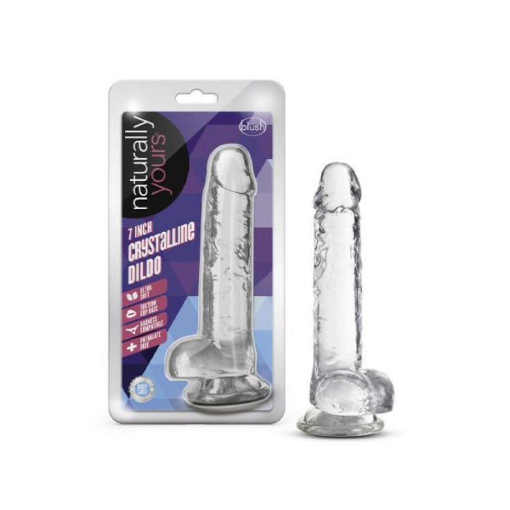 Naturally Yours Crystalline Dildo - 7 in. Diamond