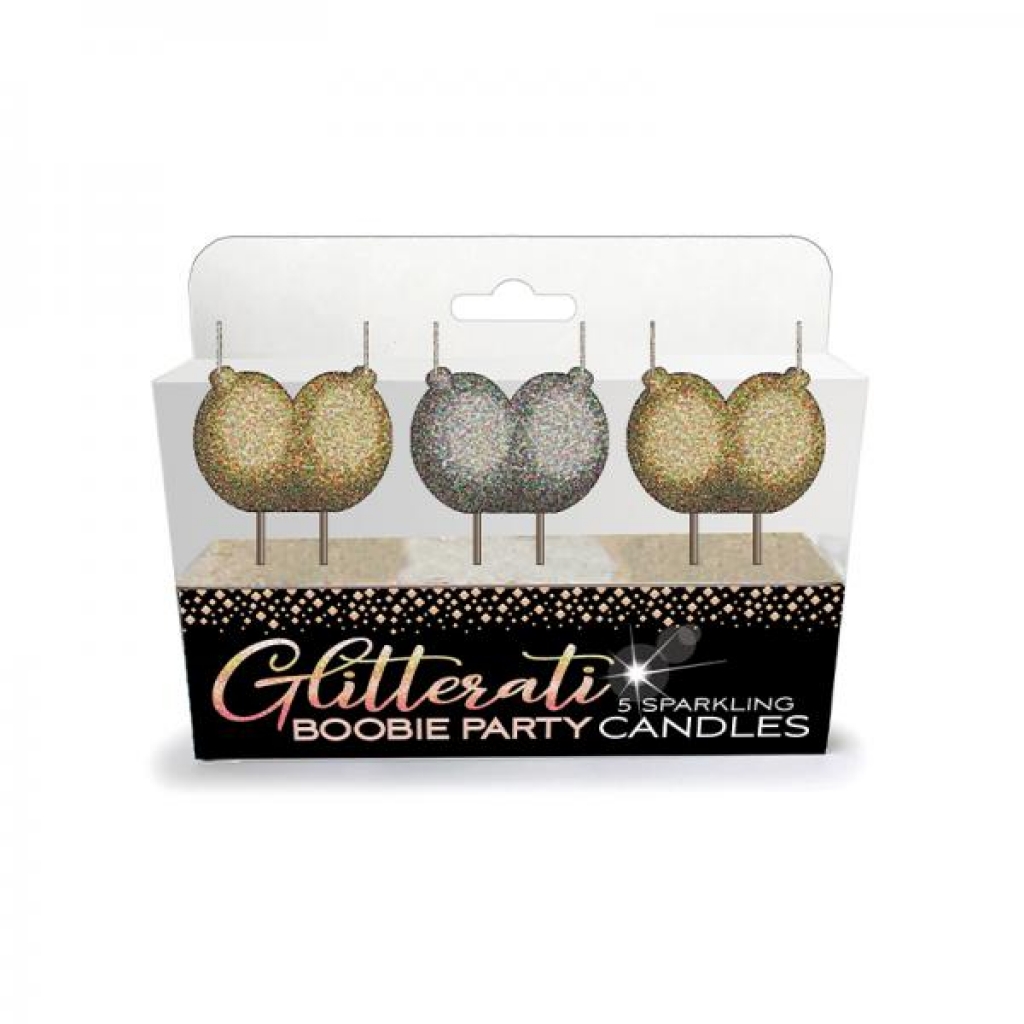 Glitterati Boobie Candle Set - Elegant and Fun