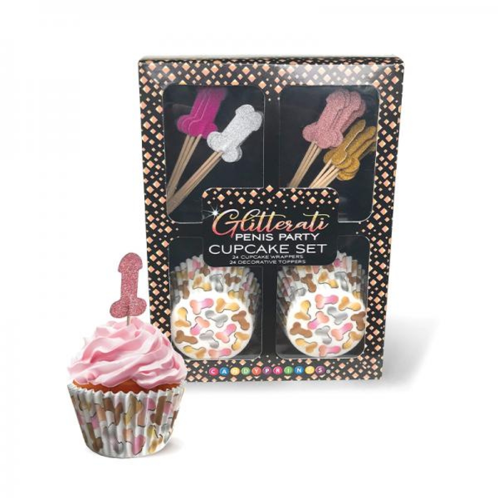 Gitterati Penis Cupcake Set for Parties