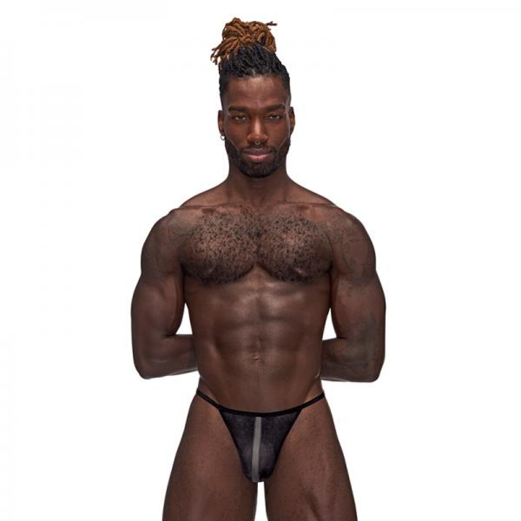 MP Landing Strip Micro Thong - Black - S/M