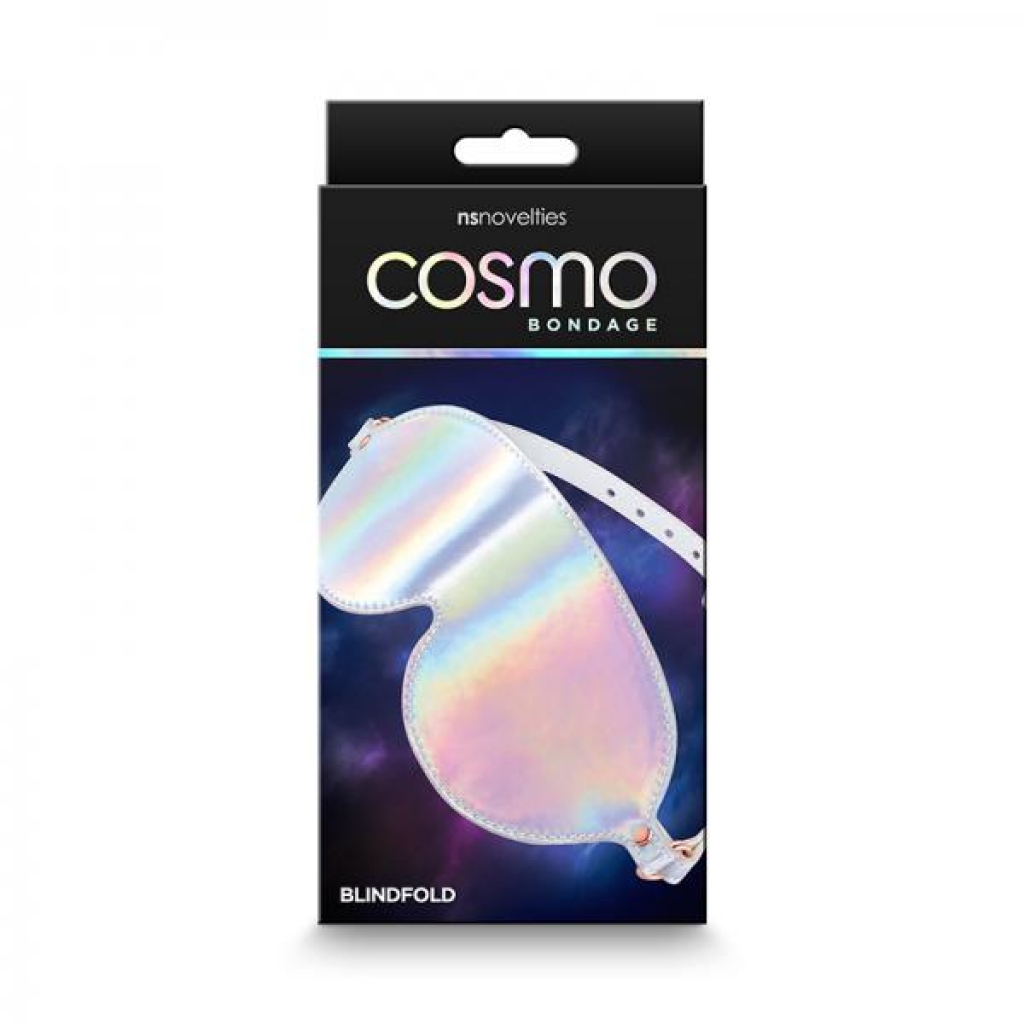 Cosmo Rainbow Bondage Blindfold - Holographic Design