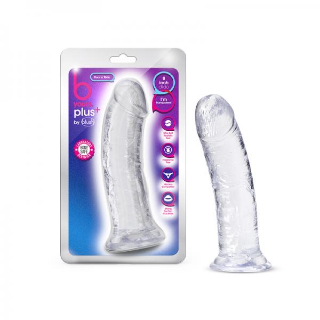 B Yours Plus Roar 'n' Ride Dildo - Clear