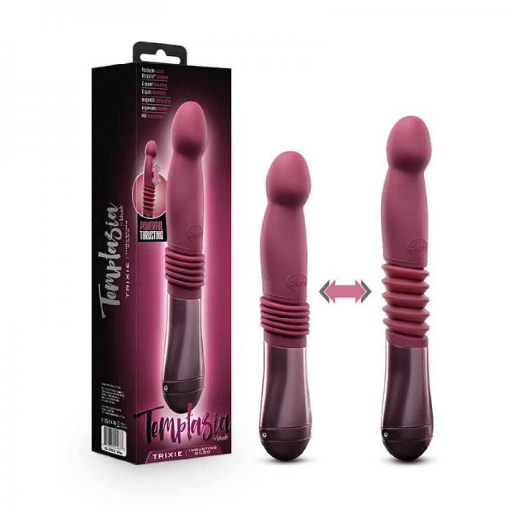 Temptasia Trixie Thrusting Dildo – Wine Red